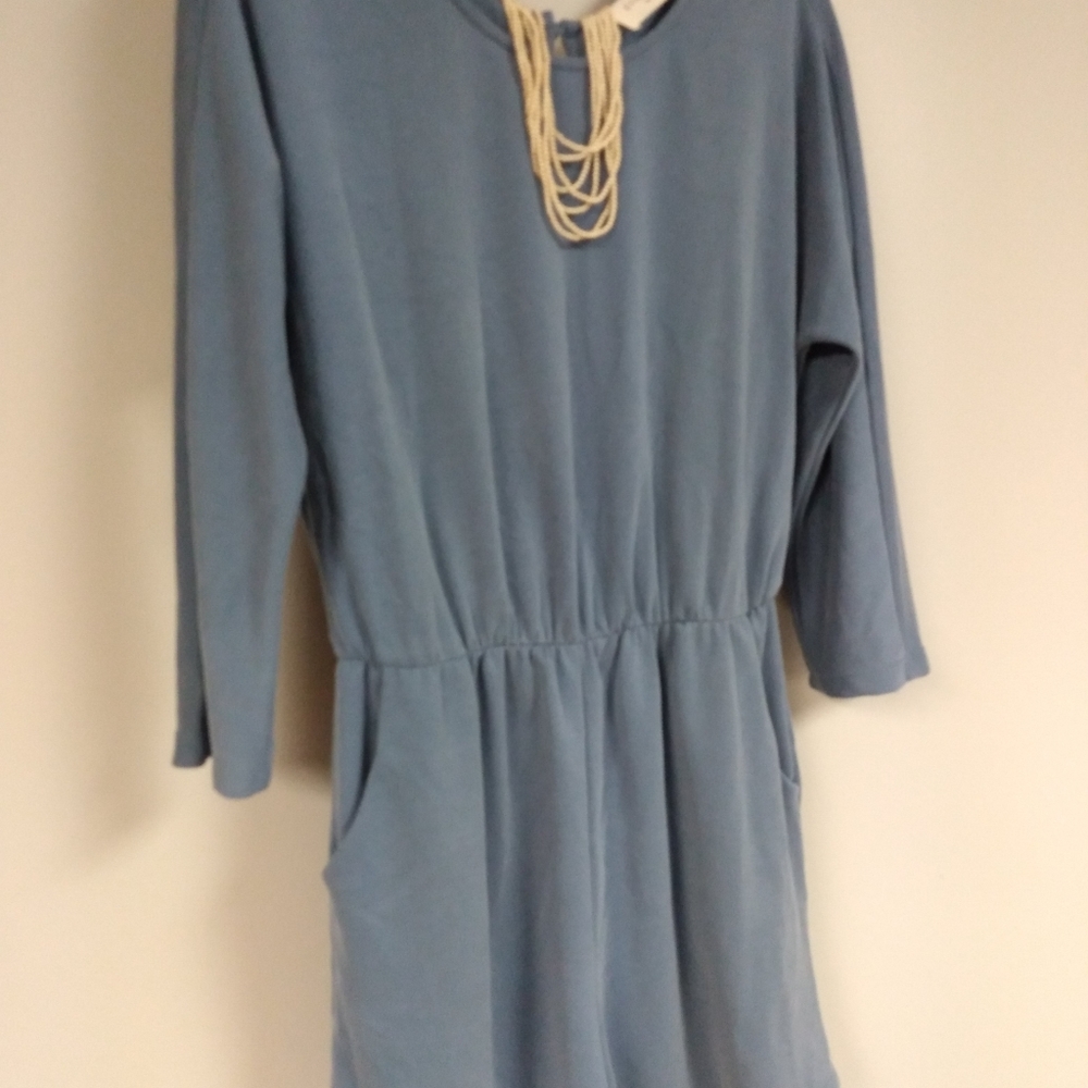 EVERLY Slate Blue  Shorts Romper Size Medium